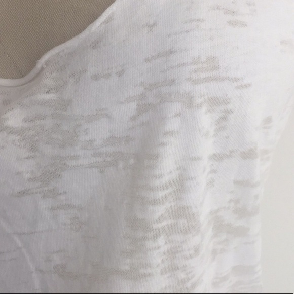 NWOT Karen Zambos White Burnout Tank - Picture 5 of 7